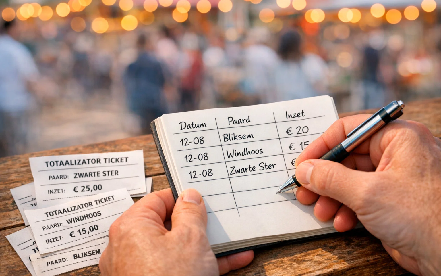 Persoon maakt aantekeningen bij wedbudgetplanning