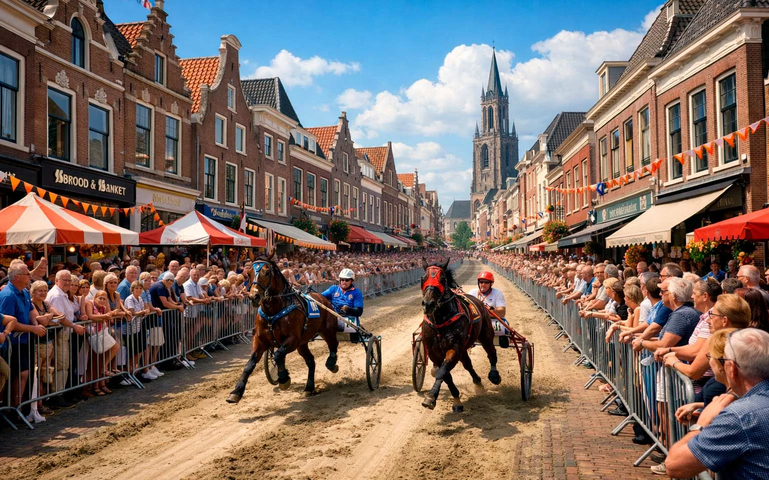 Kortebaandraverij in historische binnenstad Medemblik